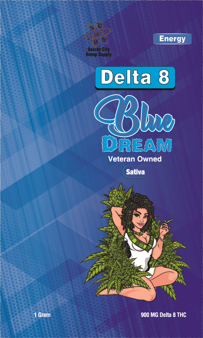 Blue Dream Delta-8 Vector