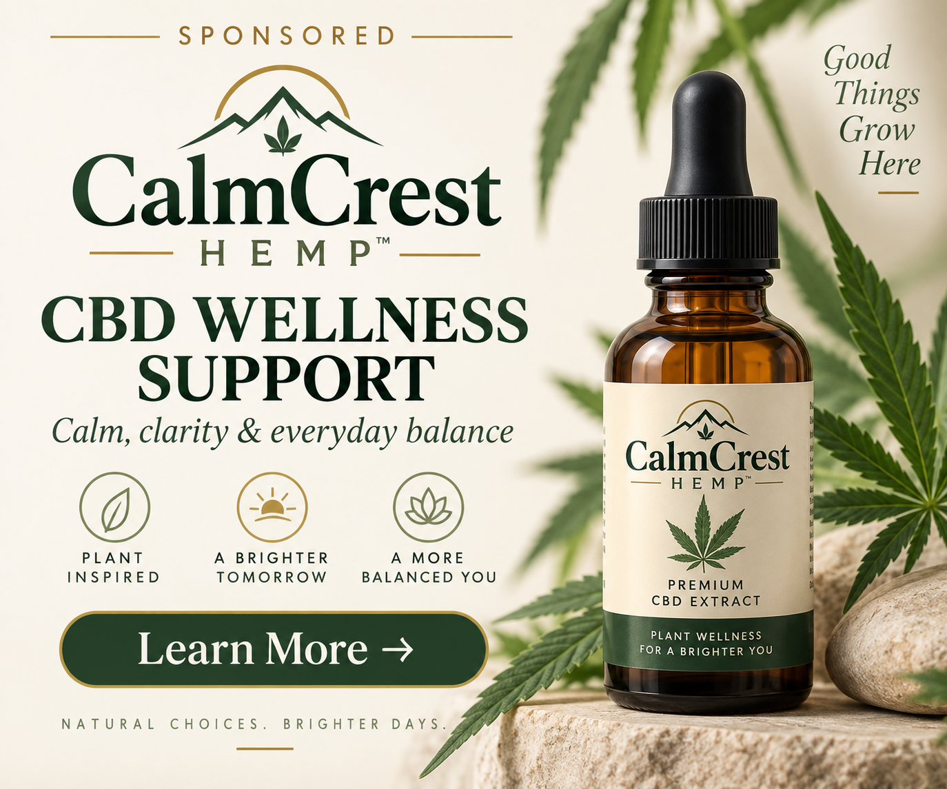 CalmCrest CBD wellness support